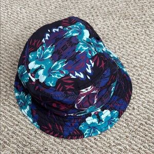 Converse Black and Blue Floral Bucket Hat